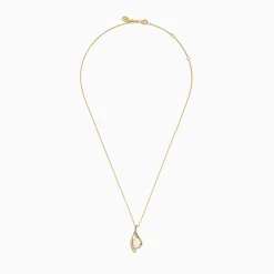 Necklaces & Pendants|Effy Jewelry Aurora 14K Yellow Gold Opal and Diamond Pendant