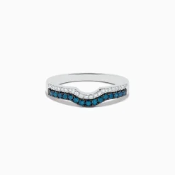Rings|Effy Jewelry Bella Bleu 14K White Gold Blue and White Diamond Ring