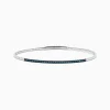 Bracelets|BH Multi Bella Bleu 14K White Gold Blue Diamond Bangle