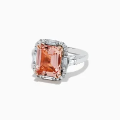 Rings|BH Multi Blush 14K Two-Tone Gold Morganite and Diamond Ring