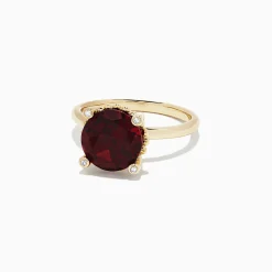 Rings|BH Multi Bordeaux 14K Yellow Gold Garnet and Diamond Ring, 5.67 TCW
