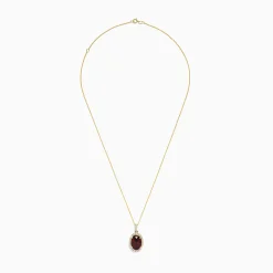 Necklaces & Pendants|BH Multi Bordeaux 14K Yellow Gold Garnet and Diamond Pendant, 8.45 TCW