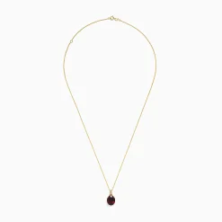 Necklaces & Pendants|BH Multi Bordeaux 14K Yellow Gold Garnet and Diamond Pendant, 4.68 TCW