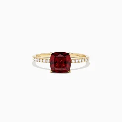 Rings|BH Multi Bordeaux 14K Yellow Gold Garnet and Diamond Ring, 1.66 TCW