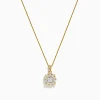 Necklaces & Pendants|Effy Jewelry Bouquet 14K Two-Tone Diamond Pendant 0.32 TCW