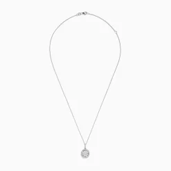 Necklaces & Pendants|Effy Jewelry Bouquet 14K White Gold Diamond Cluster Pendant 1.04 TCW