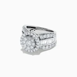 Rings|BH Multi Bouquet 14K White Gold Diamond Cluster Ring, 2.51 TCW