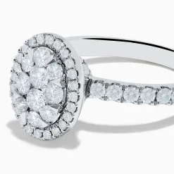 Rings|Effy Jewelry Bouquet 14K White Gold Diamond Cluster Ring
