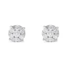 Earrings|Effy Jewelry Bouquet 14K White Gold Diamond Cluster Stud Earrings, 1.14 TCW