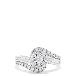 Rings|Effy Jewelry Bouquet 14K White Gold Diamond Twist Ring, 0.48 TCW