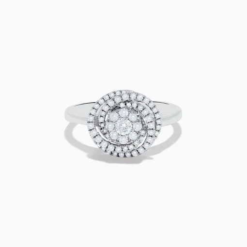 Rings|Effy Jewelry Bouquet 14K White Gold Diamond Spiral Ring