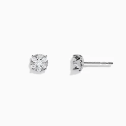 Earrings|BH Multi Bouquet 14K White Gold Diamond Cluster Earrings, 0.52 TCW