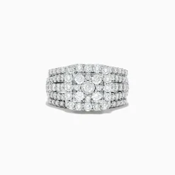 Rings|BH Multi Bouquet 14K White Gold Diamond Ring Set