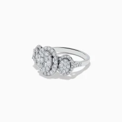 Rings|Effy Jewelry Bouquet 14k White Gold Diamond Cluster Ring 1.40 TCW