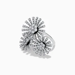 Rings|Effy Jewelry Bouquet 14K White Gold Flower Ring 1.59 TCW