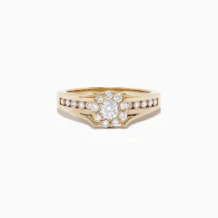 Rings|effyjewelry.com Bouquet 14K Yellow Gold Diamond Cluster Ring, 0.68 TCW