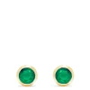 Earrings|Effy Jewelry Brasilica 14K Yellow Gold Emerald Stud Earrings, 0.95 TCW
