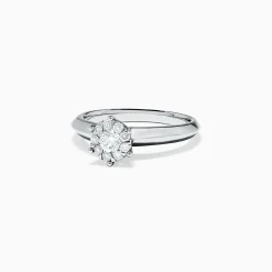 Rings|Effy Jewelry Bridal 14K White Gold Diamond Ring, 0.39 TCW