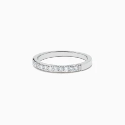 Rings|effyjewelry.com Bridal 14K White Gold Prong Set Diamond Band, 0.24 TCW