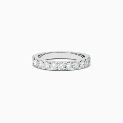 Rings|effyjewelry.com Bridal 14K White Gold Prong Set Diamond Band, 0.98 TCW