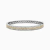 Bracelets|Effy Jewelry Canare 14K Gold Yellow and White Diamond Bangle, 3.40 TCW
