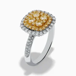 Rings|Effy Jewelry Canare 14K Two Tone Gold White and Yellow Diamond Ring