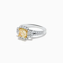 Rings|Effy Jewelry Canare 18K Two Tone Gold White and Yellow Diamond Ring