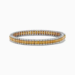 Bracelets|Effy Jewelry Canare 18K Two Tone Gold White u0026 Yellow Diamond Bracelet