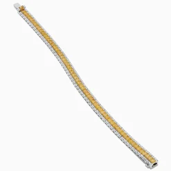 Bracelets|Effy Jewelry Canare 18K Two Tone Gold White u0026 Yellow Diamond Bracelet