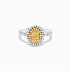 Rings|Effy Jewelry Canare 18K Two Tone Gold White u0026 Yellow Diamond Ring