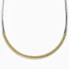 Necklaces & Pendants|Effy Jewelry Canare 14K Two Tone Gold White and Yellow Diamond Necklace
