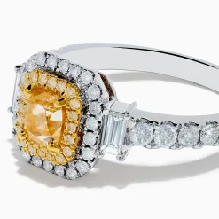 Rings|Effy Jewelry Canare 18K Two Tone Gold White u0026 Yellow Diamond Ring