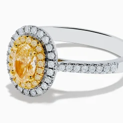 Rings|Effy Jewelry Canare 18K Two Tone Gold White u0026 Yellow Diamond Ring