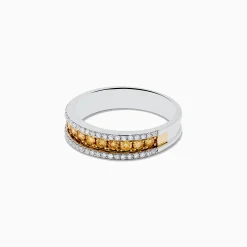 Rings|Effy Jewelry Canare 14K Two Tone Gold Yellow and White Diamond Ring, 0.58 TCW