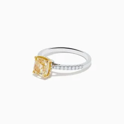 Rings|Effy Jewelry Canare 18K Two Tone Gold Yellow and White Diamond Ring