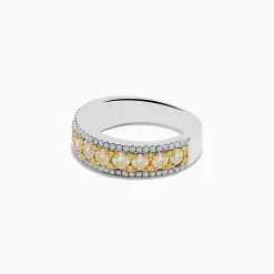 Rings|Effy Jewelry Canare 14K Two Tone Gold Yellow and White Diamond Ring