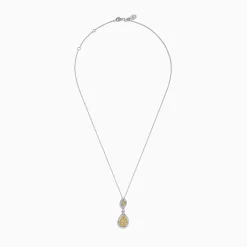 Necklaces & Pendants|Effy Jewelry Canare 14K Two Tone Gold Yellow and White Diamond Pendant