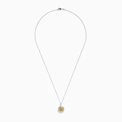 Necklaces & Pendants|Effy Jewelry Canare 14K Two-Tone Gold Yellow and White Diamond Pendant