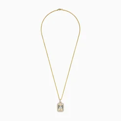 Mens|Effy Jewelry Casino Men's 14K Yellow Gold Diamond Spade Suit Pendant