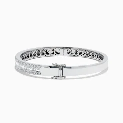 Bracelets|Effy Jewelry Classique 14K White Gold Diamond Bangle 2.41 TCW