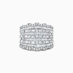 Rings|Effy Jewelry Classique 14k White Gold Diamond Statement Ring 1.82 TCW