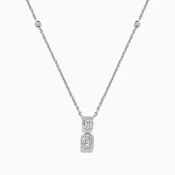 Necklaces & Pendants|BH Multi Classique 14K White Gold Diamond Necklace, 0.66 TCW