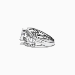 Rings|Effy Jewelry Classique 14K White Gold Diamond Split Band Ring, 1.25 TCW