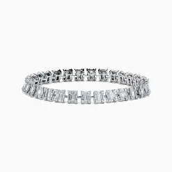 Bracelets|Effy Jewelry Classique 14K White Gold Diamond Tennis Bracelet