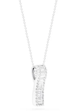 Necklaces & Pendants|Effy Jewelry Classique 14K White Gold Diamond Pendant, 0.58 TCW