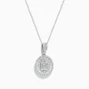 Necklaces & Pendants|Effy Jewelry Classique 14K White Gold DIamond Pendant