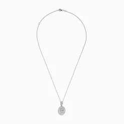 Necklaces & Pendants|Effy Jewelry Classique 14K White Gold DIamond Pendant