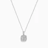 Necklaces & Pendants|Effy Jewelry Classique 14K White Gold DIamond Pendant 0.31 TCW