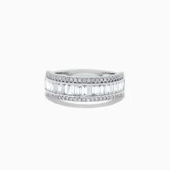Rings|BH Multi Classique 14K White Gold Diamond Band, 0.82 TCW