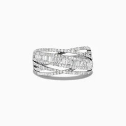 Rings|Effy Jewelry Classique 14K White Gold Diamond Ring, 0.98 TCW